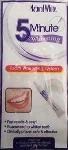 New ! 10PK Natural White 5 Minute Gel Tooth Whitening System. Gel WithMouth Tray - Picture 1 of 2