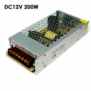AC 100-220V 200W DC 12V Alimentation Transformateur LED Adaptat - Imagen 1 de 10