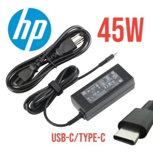 Genuine HP Laptop Charger AC Adapter L42206-002 L43407-001 USB-C TYPE-C 45W - Picture 1 of 6