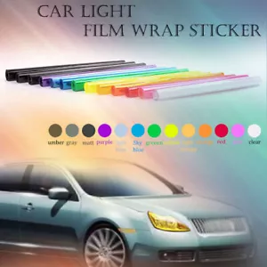 Envoltura de lámina de vinilo tinte brillante de 12 "x 60" para faros de coche luz antiniebla - Imagen 1 de 16