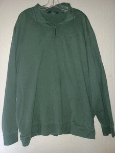Polo Golf Ralph Lauren Blue Label Langarm Grün Reißverschluss Pullover 100% Baumwolle - Bild 1 von 5