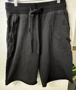 Jordan Craig Mens Black Cotton Blend Drawstring Shorts With Zipper Pockets Small - Picture 1 of 6