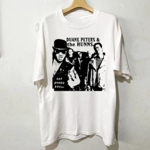 U.S. Bombs hunns band Duane Peters camicia bianca maglietta rock tutte le taglie JM735 - Foto 1 di 4
