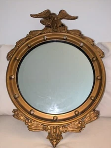 Federal Carved Giltwood Eagle Mirror 28"x20" Estate Fresh - Picture 1 of 11