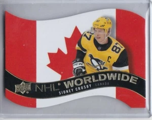 SIDNEY CROSBY 2020-21 UPPER DECK 1 NHL WORLDWIDE DIE-CUT INSERT #WW-25 PENGUINS - Bild 1 von 1