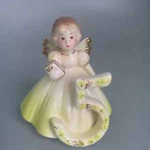 VTG JOSEF ORIGINALS APPLAUSE BIRTHDAY GIRLS ANGEL FIGURINE YEAR 5 - Picture 1 of 3