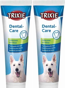 x2 DOG TOOTHPASTE 100g Mint Flavoured Toothpaste For Oral Hygiene TRIXIE - Picture 1 of 1