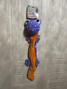 Bow Wow Pet Stuffing Free Gecko ๐ฆ Squeak Toy For Dogs Clinker & Squeak 24โ - Picture 1 of 5
