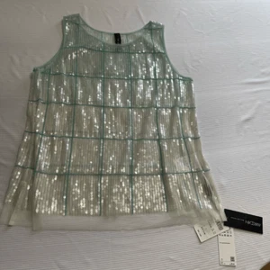 NWT Marc Cain Sequin Tank Top Size N4 US 10 New - Picture 1 of 8