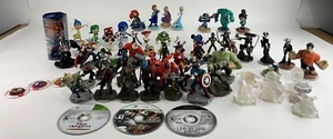 Disney Infinity 54Figures, 3xbox 360 Games, 22 Power Disk - Picture 1 of 23