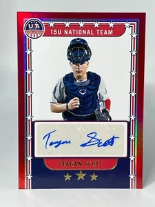 2024 Panini USA Stars & Stripes TEAGAN SCOTT Red Holo Auto Autograph 78/99 - Picture 1 of 2