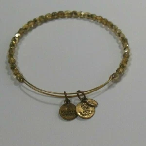 Bracciale ALEX AND ANI Vintage Braccialetto Sfaccettato Colore Oro Perline - Foto 1 di 2