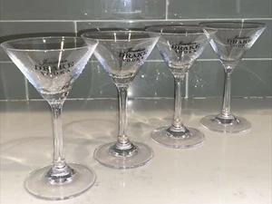 Jonathan Drake calici vodka martini bar ware vetro nero lettering set di 4 - Foto 1 di 4
