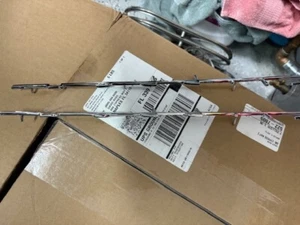 RESTORED PACKARD CLIPPER EMBLEMS , SCRIPT,ONE PAIR, JUST BACK FROM PLATING SHOP - Picture 1 of 2