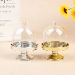 4Pcs Clear Candy Dessert Holder Cupcake Display Stand Tray Wedding Gift B SV - Picture 1 of 14