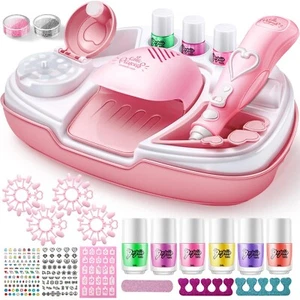 Geyiie Kids Nail Polish Set for Girls, Nail Salon Toys, Nail Decals for Nail ... - Picture 1 of 9