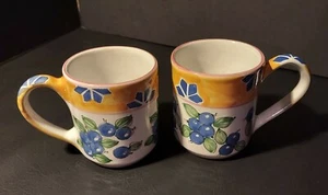 Mesa International ~ Blueberries ~ Warner NH. handbemalt in Ungarn ~ 2er Set - Bild 1 von 7