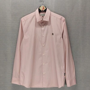 Camisa Ted Baker Abotonada Talla Mediana Manga Larga Rosa Cuello Extendido - Imagen 1 de 9