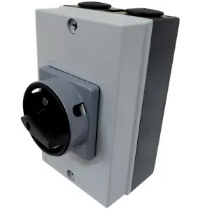Solar Panel PV DC Isolator Rotary Safety Switch IP65 Weatherproof 16A or 32A - Picture 1 of 16