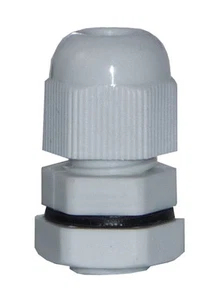 PG11 Kabelverschraubung mit Gegenmutter Kunststoff grau 100 Stk. JSPG11KVS-G-100 - Bild 1 von 1