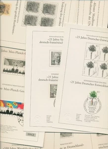 Bund 45 Ausgaben auf Sonderblättern mit Schwarzdruck und Sonderstempel (XXL9329) - Bild 1 von 1