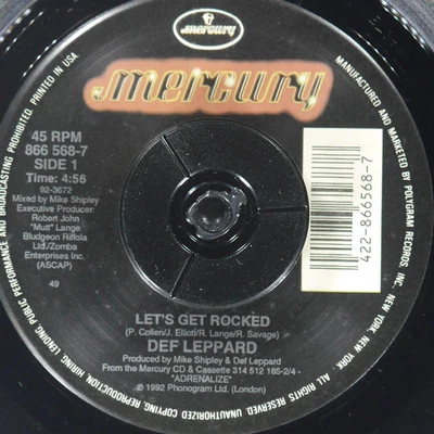 DEF LEPPARD Let'S Get Rocked MERCURY 866 314-7 NM 45rpm - Image 1 of 4
