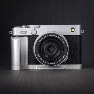 Aluminum Alloy Wood Hand Grip L Base Plate For Fuji film XE5 Camera - Picture 1 of 88