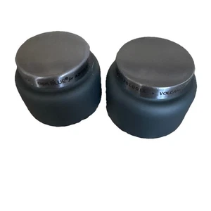 2X ANTHROPOLOGIE CAPRI BLUE Volcano Candle 5 Oz Matte Black New Lot - Picture 1 of 3