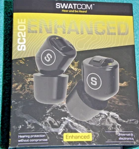 SWATCOM SC20E NOVO ENHANCED HEARING PROTECTORS EARTIPS EARBUDS FIELD USE NEW - Picture 1 of 5