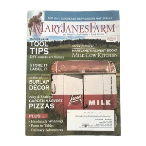 Mary Jane's Farm Magazine Single Issue June-July 2014 Burlap Decor, Pizza, Milk - Picture 1 of 4