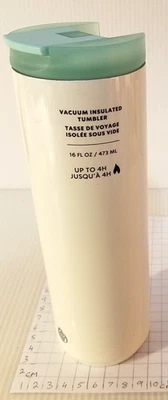Vaso aislado al vacío Starbucks tapa blanca y verde 16floz/473ml Foto 1 de 4