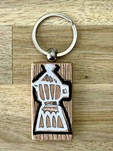 Handbemalter Schlüsselanhänger aus Holz - signiert von Lisa - Limited Edition - Bild 1 von 2