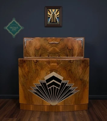 Art Deco Cocktail cabinet, Drinks Bar, Gatsby Fizz. - Image 1 of 4