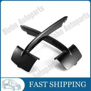 Pair Black Car Front Bumper Grill Grille Trim Molding For BMW X5 F15 14-17 - Bild 1 von 9