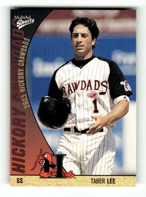 2003 Multi-Ad Hickory Crawdads Update #25 Taber Lee NM-MT very rare BXCP02 - Image 1 of 2