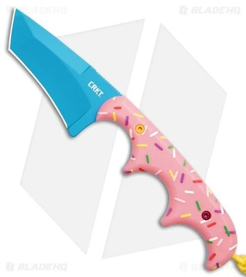 CRKT Folts Minimalist Dessert Warrior Tanto Neck Knife (2" Blue) - Image 1 of 3