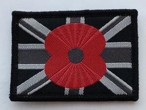 Recuerdo Pequeño Union Jack Parche Gancho y Lazo Ejército GB Bandera Insignia 55x38mm.   A10 - Imagen 1 de 3