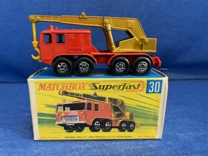 Matchbox Superfast MB30  8 Wheel Crane Lesney England Mint With Box - Picture 1 of 9