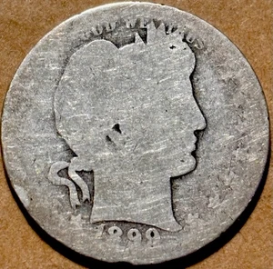 1899 25C Barber Quarter - Picture 1 of 2