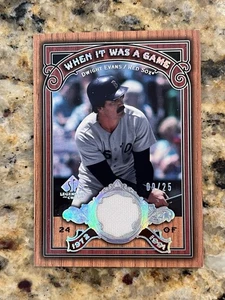 DWIGHT EVANS 2006 UD SP LEGEND CUT SP WHEN IT WAS A GAME JERSEY /25 RED SOX - Bild 1 von 2