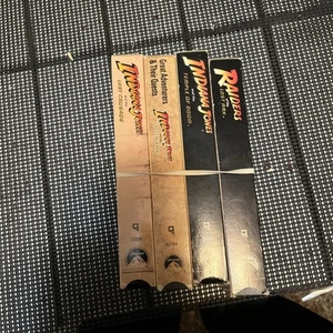 Indiana Jones Trilogy VHS 4-Tape BOX SET 1989 Harrison Ford, Sean Connery - Picture 1 of 11
