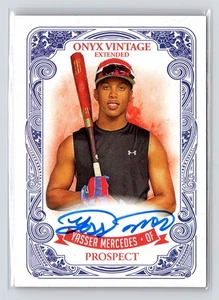2021 Onyx Vintage Extended - #EAYM Yasser Mercedes - Blue Ink Autographs /400 - Bild 1 von 2