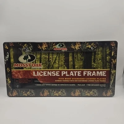 Marco de plástico de matrícula de auto camión camuflaje roble musgo Foto 1 de 4