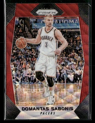 2017-18 Panini Prizm #228 Domantas Sabonis Prizms Ruby Wave - Image 1 of 2