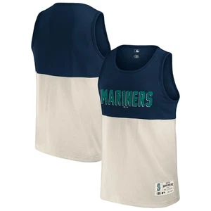 Men's Darius Rucker Collection by Fanatics Navy Seattle Mariners Colorblock Tank - Picture 1 of 3