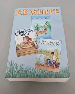 EB White 3-In-1 Paperback Charlotte's Web, Stuart Little, Trumpet of the Swan Foto 1 de 4