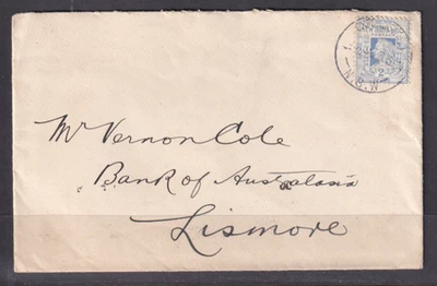 AUSTRALIA STATES NSW 1908 COMMERCIAL COVER "LONDON BANK OF AUSTRALIA CACHE#C1917 - Image 1 of 2