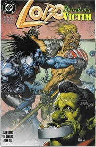 Lobo Portrait of a Victim #1 DC COMIC BOOK 1993 Val Semeiks AUTOGRAPHED DF COA - Picture 1 of 3