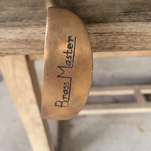 Brass Master M4 Mid-Mallet Putter RH Plaid Covered Hickory Stick Schaft 35" - Bild 1 von 8