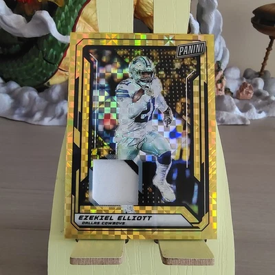Ezekiel Elliott 2019 Panini The National VIP NFL Gold Patch 2/5 Cowboys - Image 1 of 3
